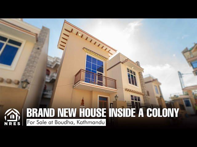 BRAND NEW HOUSE INSIDE A COLONY FOR SALE IN BOUDHA | KATHMANDU | HOUSE TOUR #nres #forsale #housing