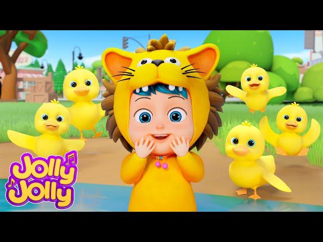 Five little ducks + More - Animals Songs with Jolly Jolly - Learn and Play - Nursery Rhymes