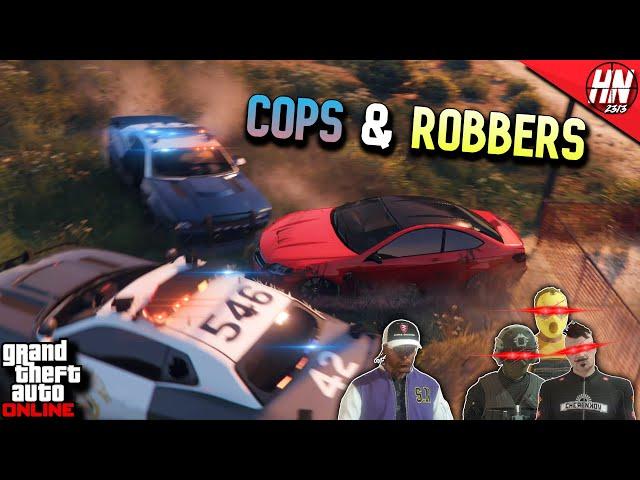 COPS & ROBBERS GTA 5 ManHunt!