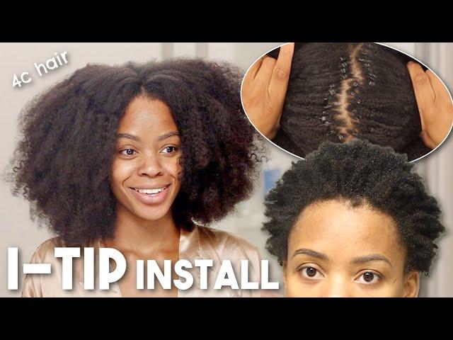 THIS IS MY HAIR!!! D.I.Y I-tip Install! Ft. CurlsQueen 