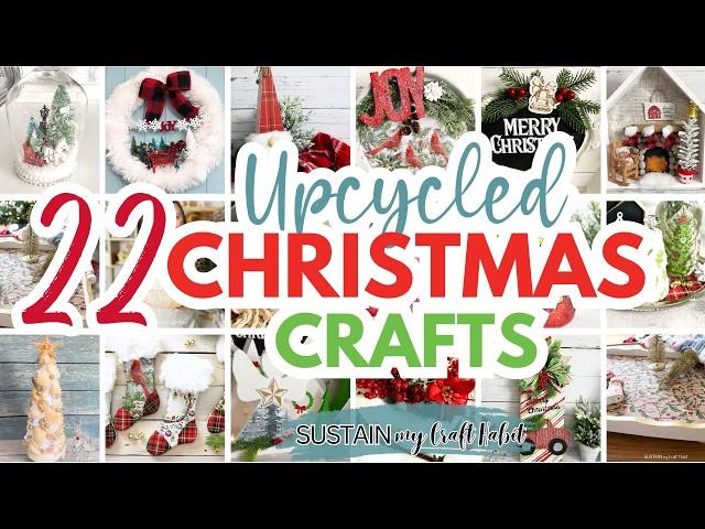 22 Thrifted and Upcycled Christmas Decor and Craft Ideas for 2024!