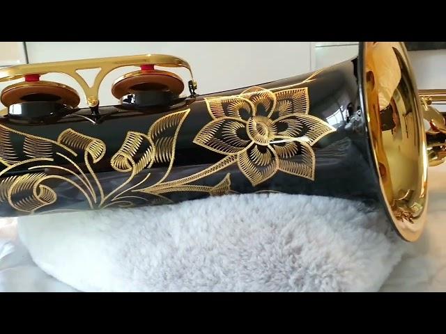 Unboxing New Yamaha Tenor Sax YTS 82z custom z black 4k deutsch