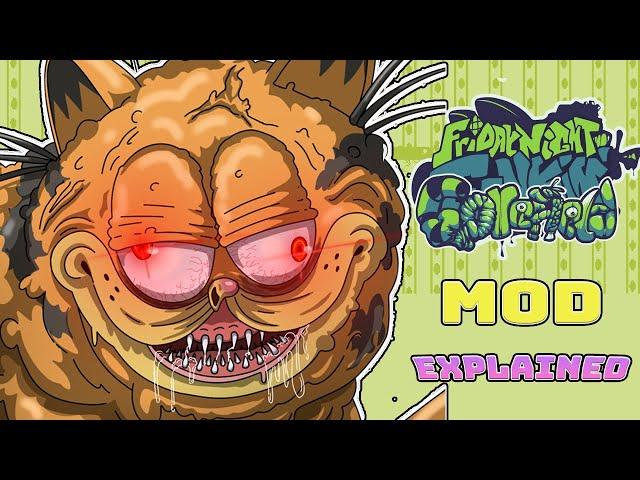 Gorefield V2 Mod Explained in fnf (Garfield Creepypasta)