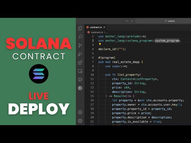 Deploy Rust Smart Contract to Solana Blockchain - LIVE Tutorial