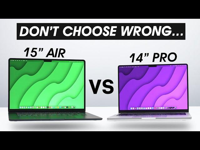 15" MacBook Air vs 14" Pro Comparison - BIG Difference!