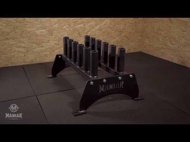 Soporte 12 barras vertical TOPGRADE Maniak Fitness vertical barbell rack