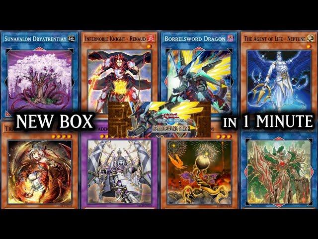 NEW BOX in 1 Minute: BORRELSWORD SLASH | Infernobles, Traptrix, Sunavalon & more [DUEL LINKS]