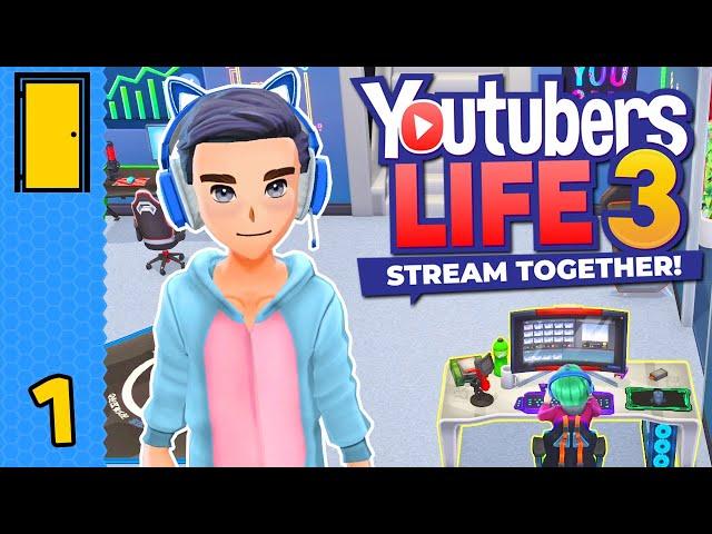 Come Stream With Me | YouTuber's Life 3 - Stream Together! - Part 1 (YouTuber Simulator)