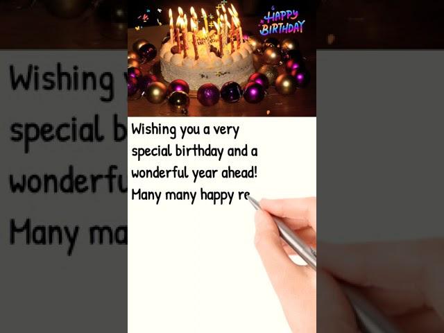 Happy Birthday Wishes For Everyone || Birthday Wishes For Someone Special #shorts #happybirthday
