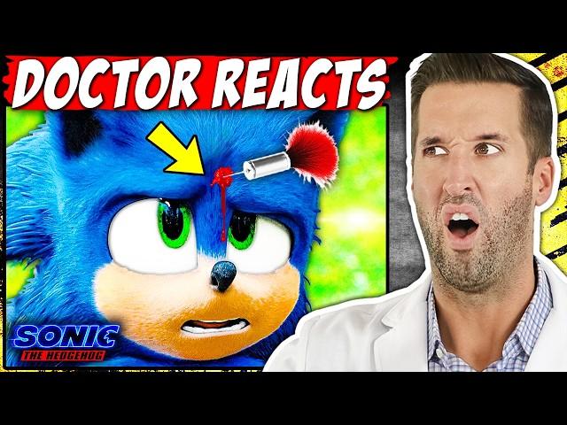 ER Doctor REACTS to CRAZIEST Sonic the Hedgehog Movie Injuries