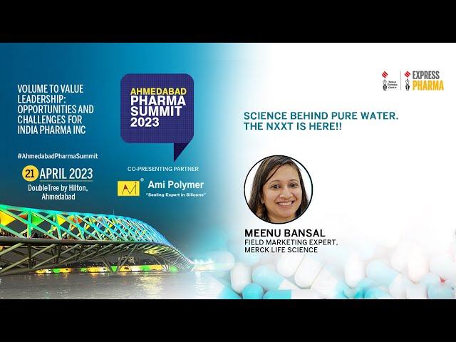 Meenu Bansal, Field Marketing Expert, Merck Life Science | Ahmedabad Pharma Summit | 21st April 2023