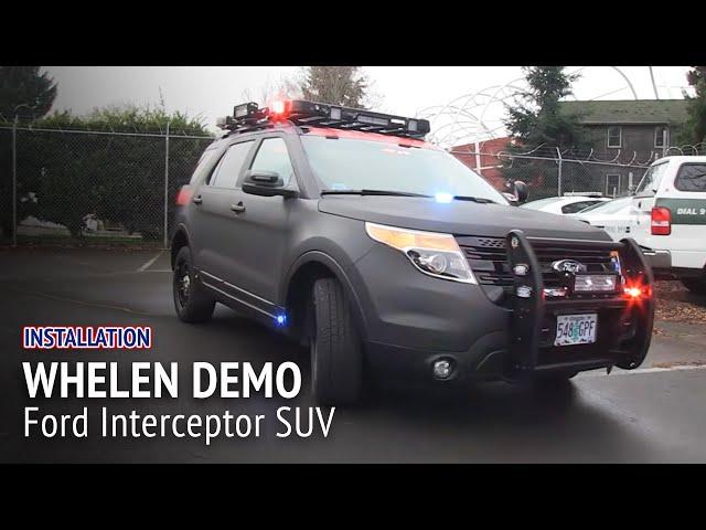 Sirennet Ford Interceptor SUV Whelen Demo Vehicle