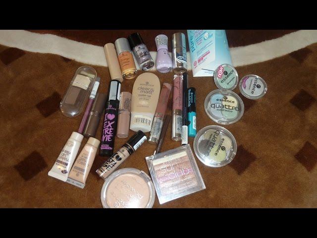 Моя коллекция косметики Essence (тени, пудра, тональник,блески и т.д.)