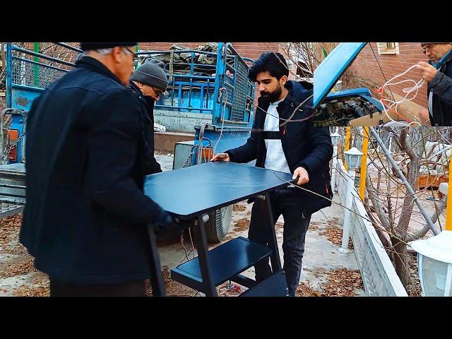 Hamzeh & Mehdi’s Adventure: Bringing a PC Desk to the Village & Living Off-Grid!