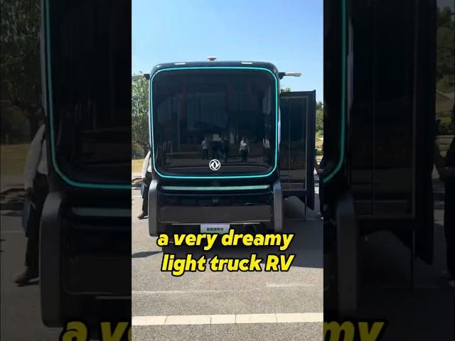 Produced by Dongfeng, let me show you a very sci-fi light truck RV #truck #chinesetruck #rvlife