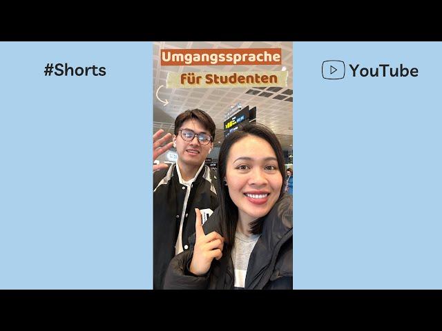 Umgangssprache für Studenten! Deutsch lernen A2 B1 B2 - Học tiếng Đức nhanh đơn giản #Shorts