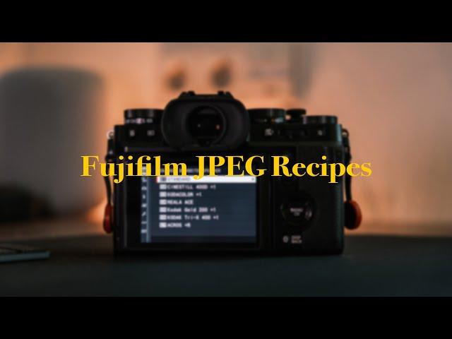 How does the film look appear on the camera? Fujifilm JPEG recipes from Kodak, Agfa, Fuji...