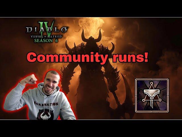 Community runs !join !build !join Gold Giveaway! !Festival !SPIRITBORN #diablopartner