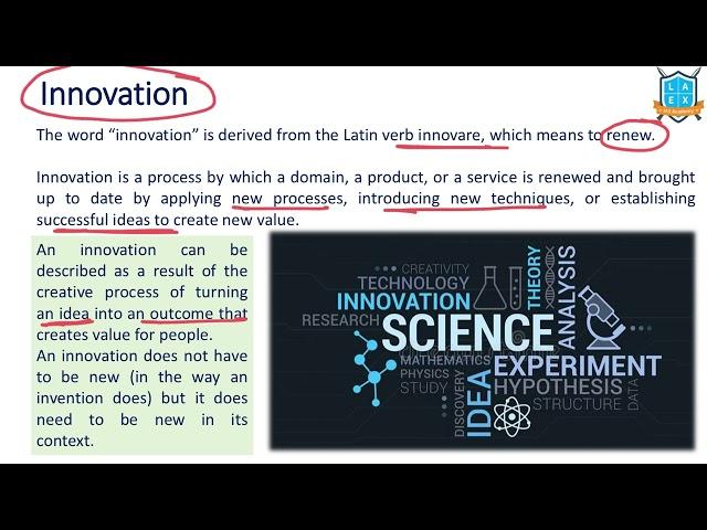 What is Innovation ? || Innovation అంటే ఏమిటి? || La Excellence