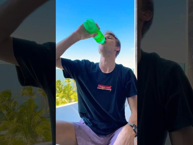 TikTok Challenge: Chugging a full bottle of sprite or 7up without burping! 🫧 #tiktokchallenge