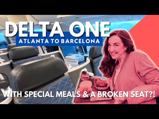 Luxury in Delta One From Atlanta to Barcelona + Gluten Free vs. Dairy Free Vegetarian Meal