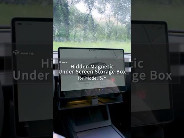 Unboxing Tesla Model 3/Y Hidden Magnetic Under Screen Storage Box