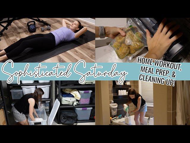 HEALTHY WEEKEND AT HOME ROUTINE // Getting It all Done This Weekend + Realistic Clean with Me