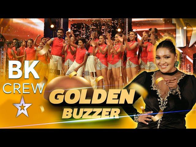 වේදිකාවේ පළවෙනි Golden Buzzer ගත්ත BK Crew | Sri Lanka's Got Talent | Sirasa TV