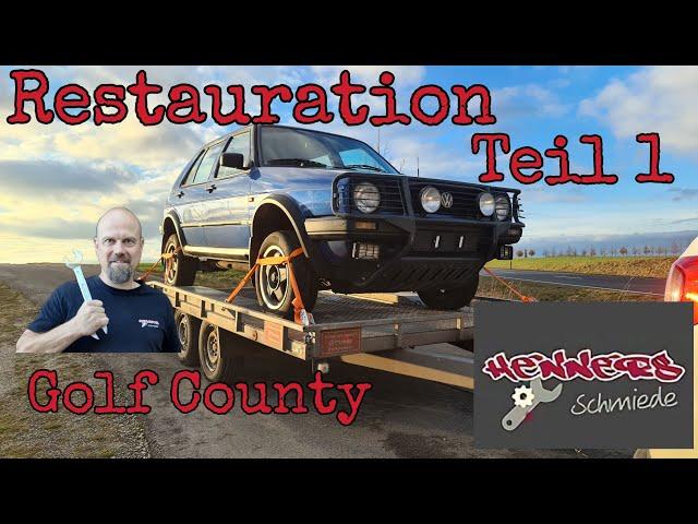 Rostlaube zum Traumauto   Restauration VW Golf Country MK2, Golf Montana Teil 1