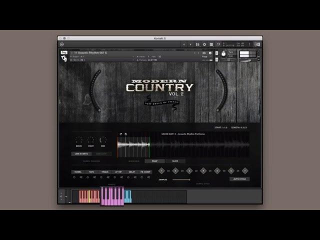 MODERN COUNTRY KONTAKT GUITAR LIBRARY | Modern Country Songwriting Sample Pack