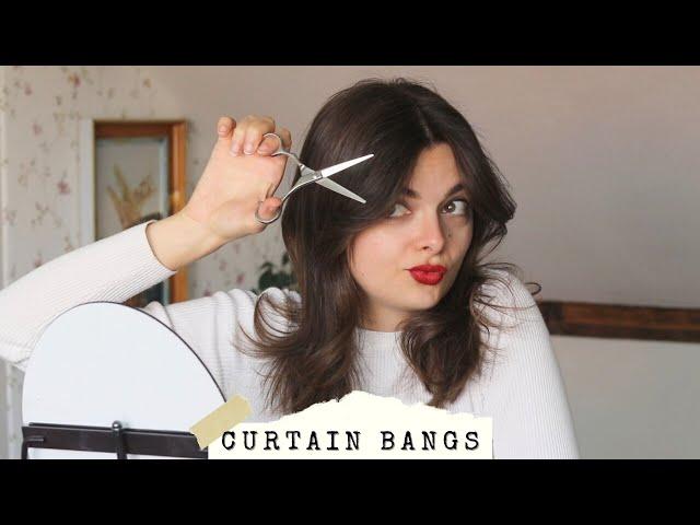 Cutting Curtain Bangs & My Hair Routine ‍️