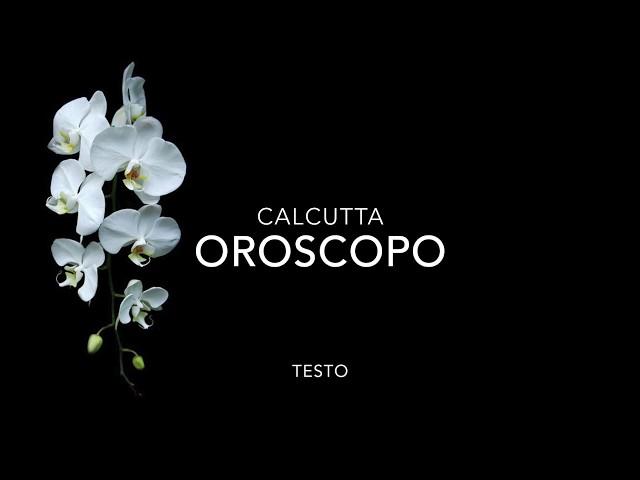 Oroscopo - Calcutta (testo)