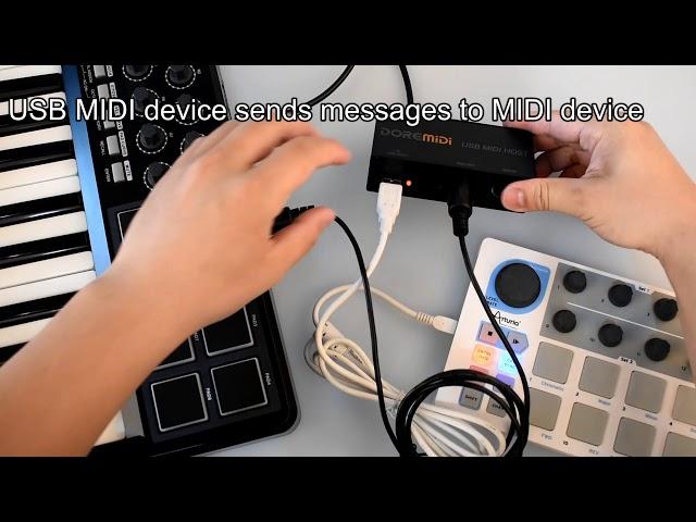 [DOREMiDi]Use USB MIDI HOST To Connect USB and DIN MIDI Interface Instruments