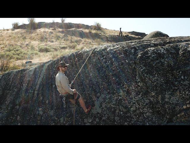 "On Rappel" Installing Rappelling Anchors @ the Tiny House Homestead - Part 2