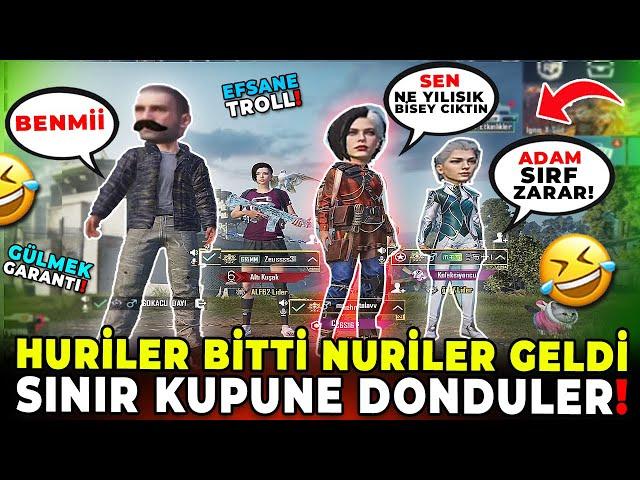 HURİLER BİTTİ NURİLER GELDİ SİNİR KÜPÜNE DÖNDÜLER!  | PUBG MOBILE