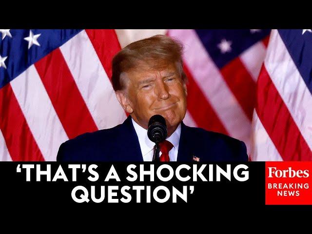President Trump Surprised At Question From Reporter During White House Event