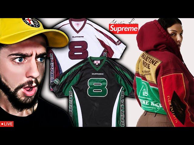 LIVE Supreme Week 4 - Martine Rose Jersey + 3K Subs Giveaway! #LIVECOP