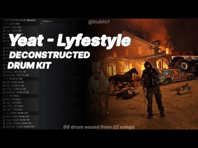 Free Yeat Lyfestyle Deconstructed Drum Kit | All Lyfestyle Drum Sounds