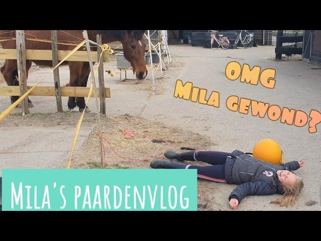 Mila paardenvlogger #vlog 8 - Oh nee!! gewond??!! en shoppen ladies night epplejeck!