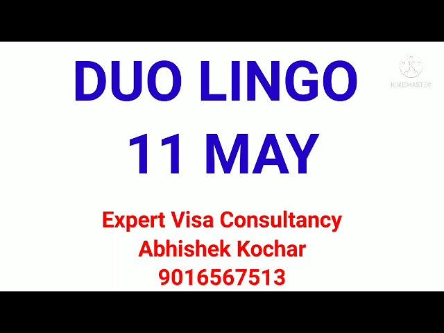 11 May Duo lingo live speaking