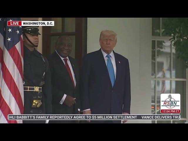 WATCH: President Trump Greets President Ramaphosa of South Africa - 5/21/25