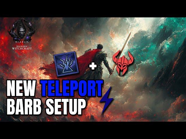 FASTER THAN EVER - NEW Teleport Barb Build Season 7 Diablo 4