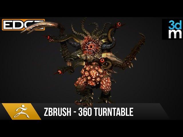 Zbrush Tutorial - Render a 360 Turntable for your Sculpts HD