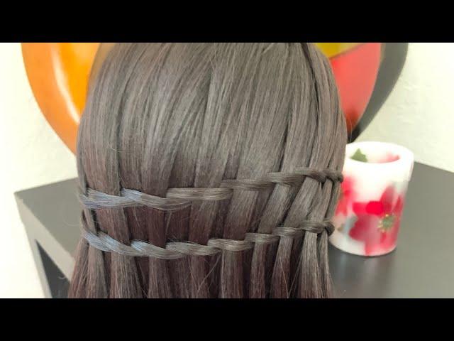 Easy Twisted Waterfall Braid | Step by Step Tutorial