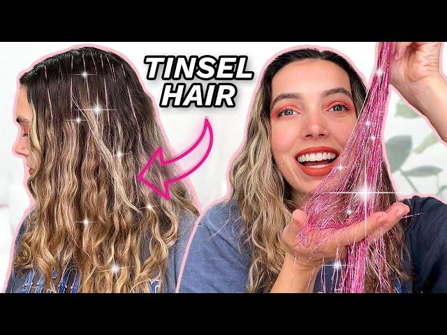 Tinsel Hair Tutorial   Tie It On Yourself!