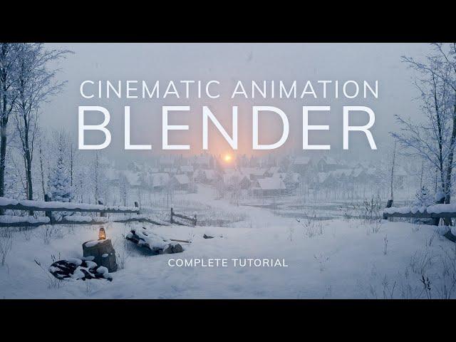 How to create Realistic Winter Scene in BLENDER [Complete Tutorial]