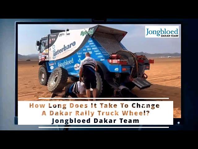 Insider Secrets to Changing a Dakar Rally Truck Wheel Fast #dakar2024