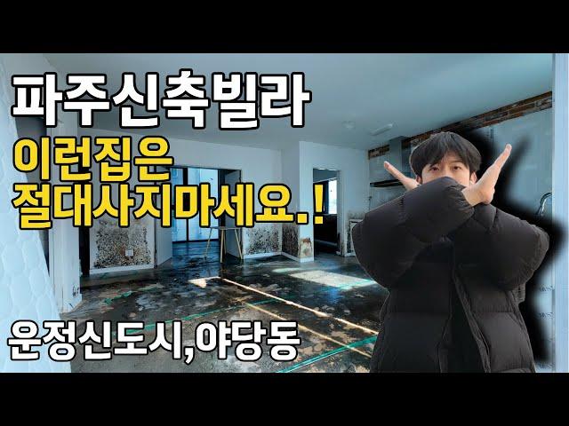 파주신축빌라 운정 및 야당동 구매하면 큰일나는 2개의 집