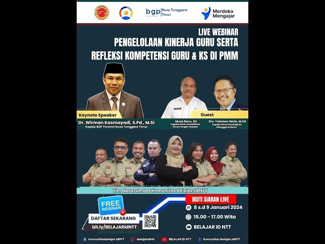 HARI 2 | PENGELOLAAN KINERJA GURU & REFLEKSI KOMPETENSI GURU & KS DI PMM By BELAJAR ID NTT