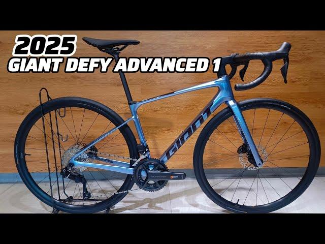 2025 GIANT DEFY ADVANCED 1 XS FROST SILVER + WEIGHT W/O PEDAL